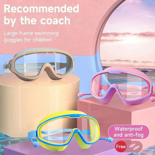 🔥Last Day Promotion 49% OFF HD Anti-Fog Large Frame Swimming Goggles for Kids (Ages 6-16)