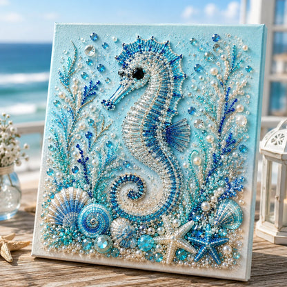🎁Last Day 49% OFF - 🌊✨ Ocean Theme Pearl Art DIY Kit – Relaxing DIY Craft to Create Stunning Coastal Artwork