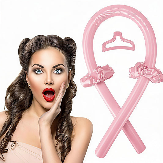 🌸 Heatless Curling Rod — Wake Up to Effortless, Natural Curls Without Heat Damage!