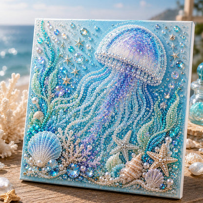 🎁Last Day 49% OFF - 🌊✨ Ocean Theme Pearl Art DIY Kit – Relaxing DIY Craft to Create Stunning Coastal Artwork